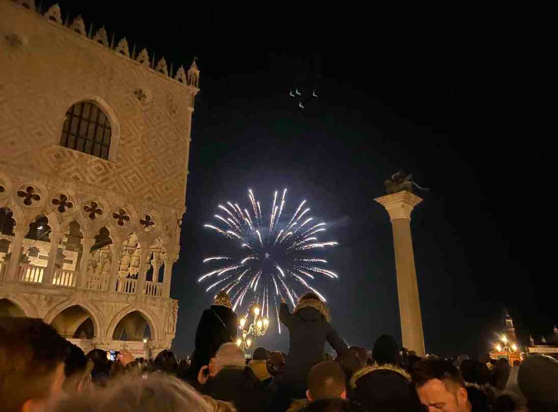 Fireworks in San Marco square